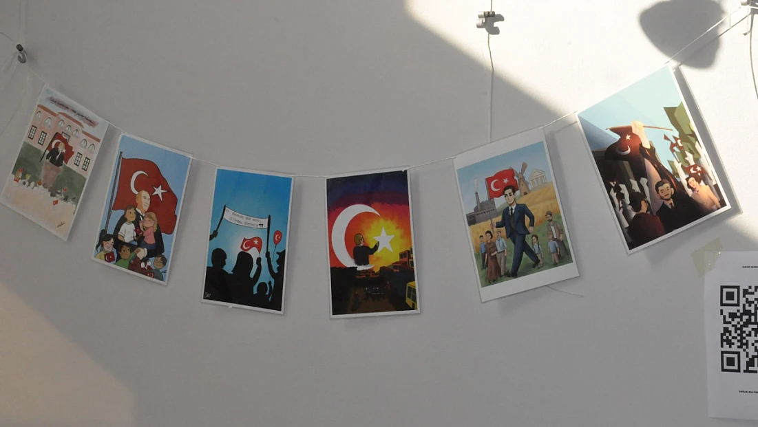 Ege Üniversitesi öğrencileri, çizgilerle Cumhuriyet’in değerlerini anlattı