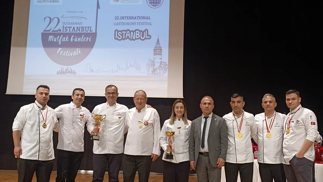 ESBAŞ aşçıları uluslararası İstanbul mutfak günlerinden altın ödüllerle döndü