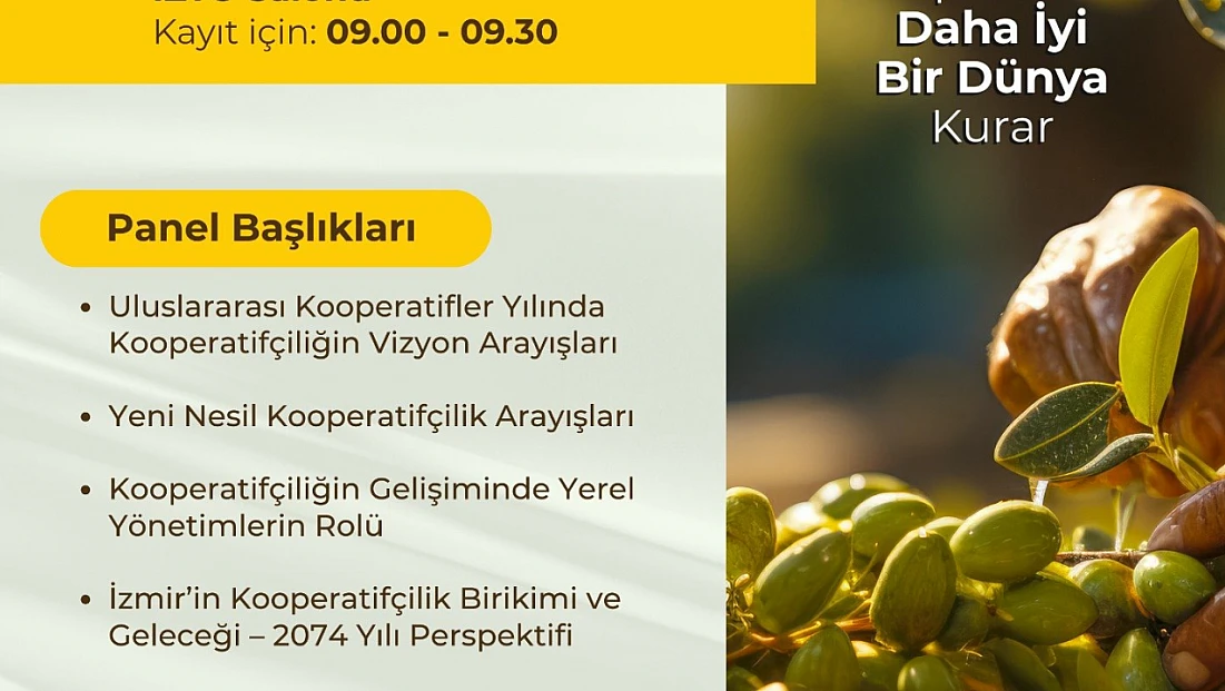 İzmir kooperatifçilik buluşmaları 19 Aralık’ta başlıyor