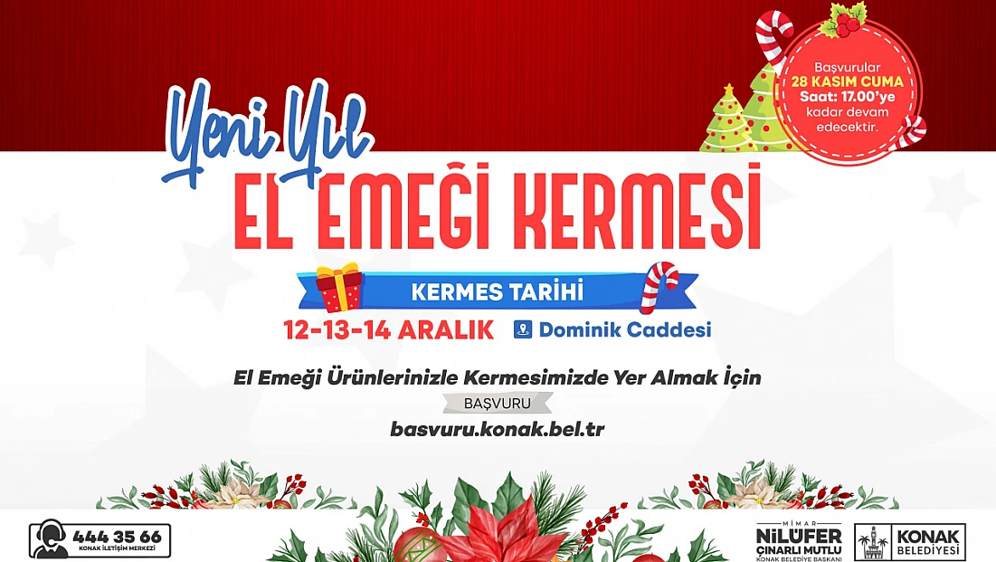 Konak’ta yılbaşı kermesleri başlıyor