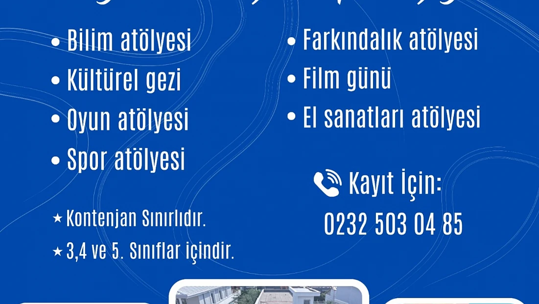 Menderes Belediyesi yarıyıl tatilinde çocuklar için kış kampı düzenliyor