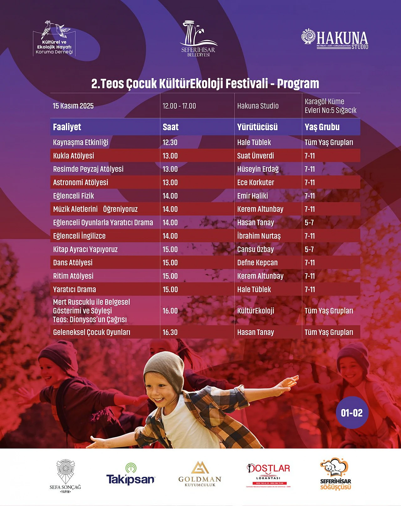 2. Teos çocuk kültür ekoloji festivali bu cumartesi Sığacık'ta