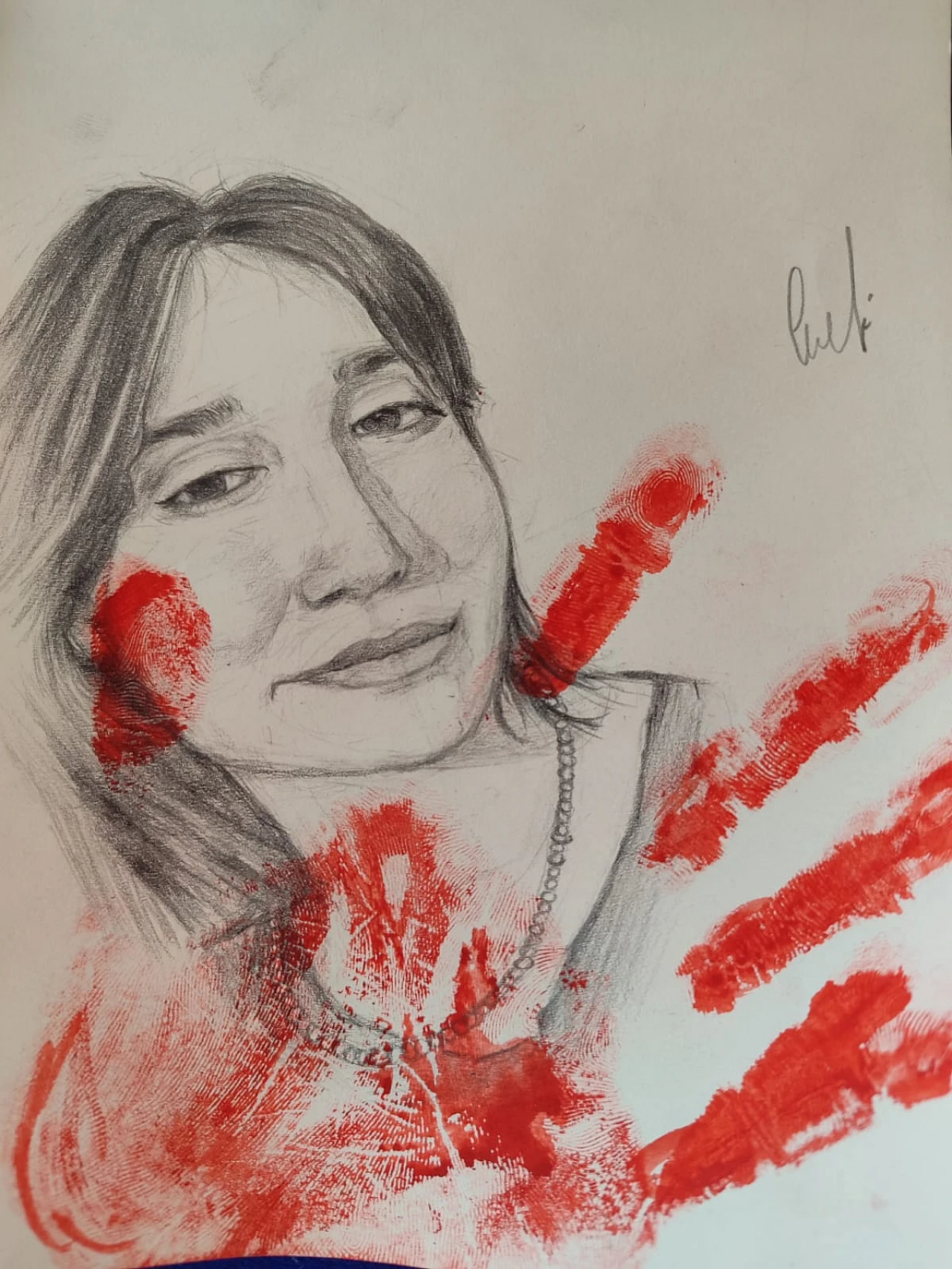 Lise Öğrencilinden Kadına Şiddete Tepki