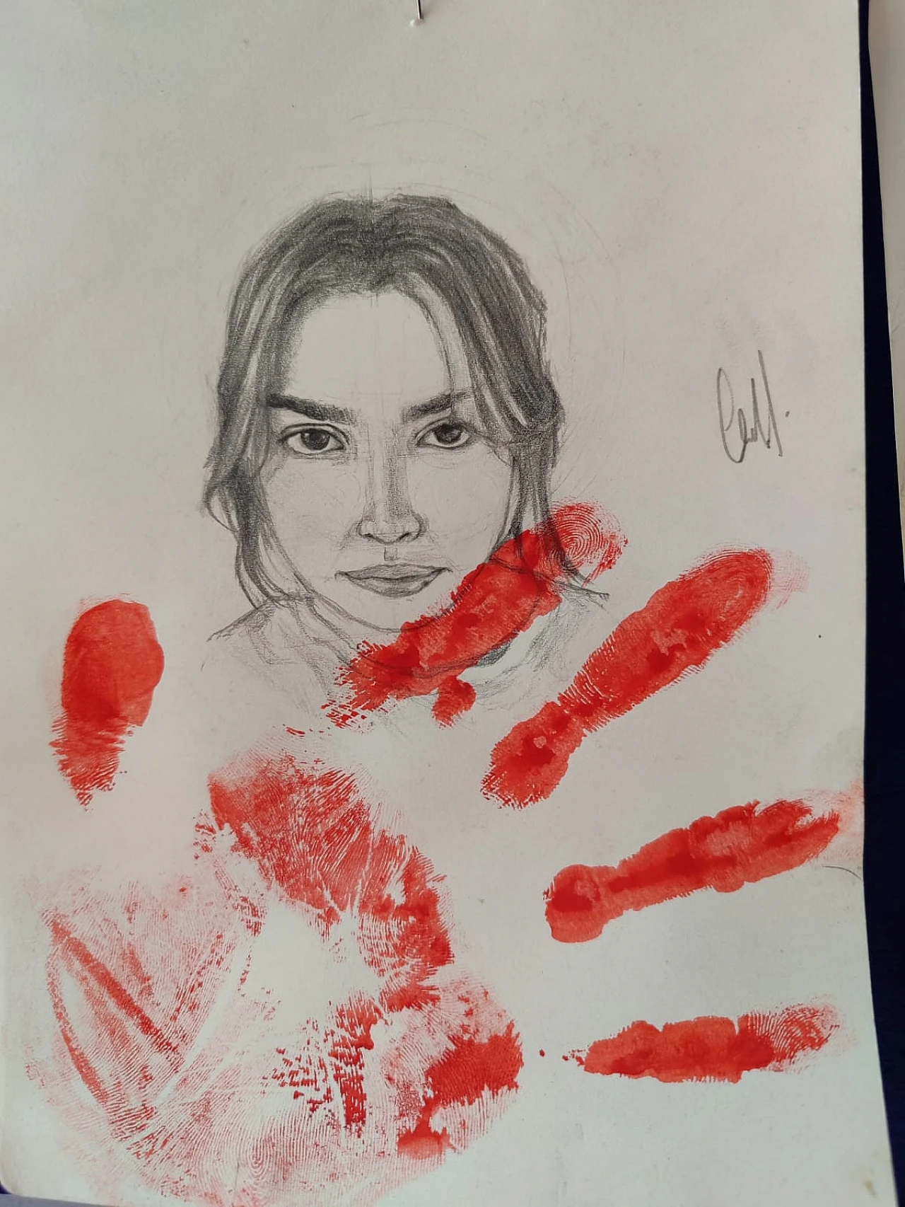 Lise Öğrencilinden Kadına Şiddete Tepki