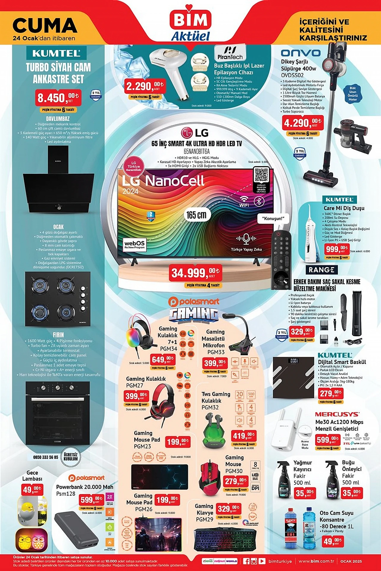 BİM'e 4.290tl'ye dikey süpürge geliyor! İşte 24 Ocak BİM kataloğu fırsat ürünleri