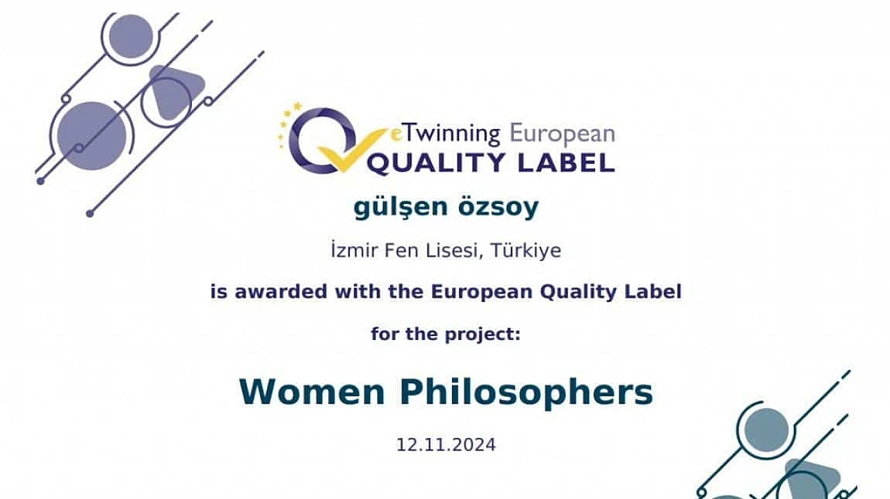 İzmir Fen Lisesi, Avrupa Kalite Ödülü Aldı