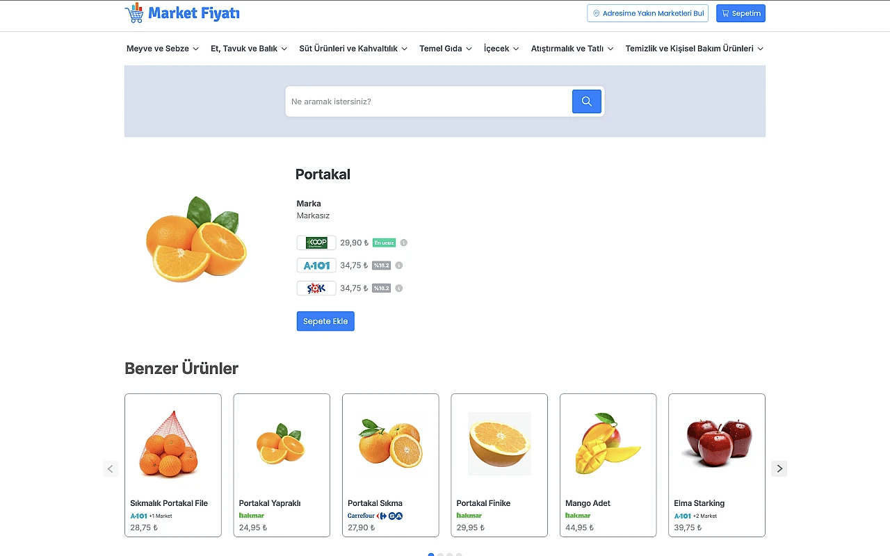 Tüm market fiyatları tek bir siteden görüntülenebilecek