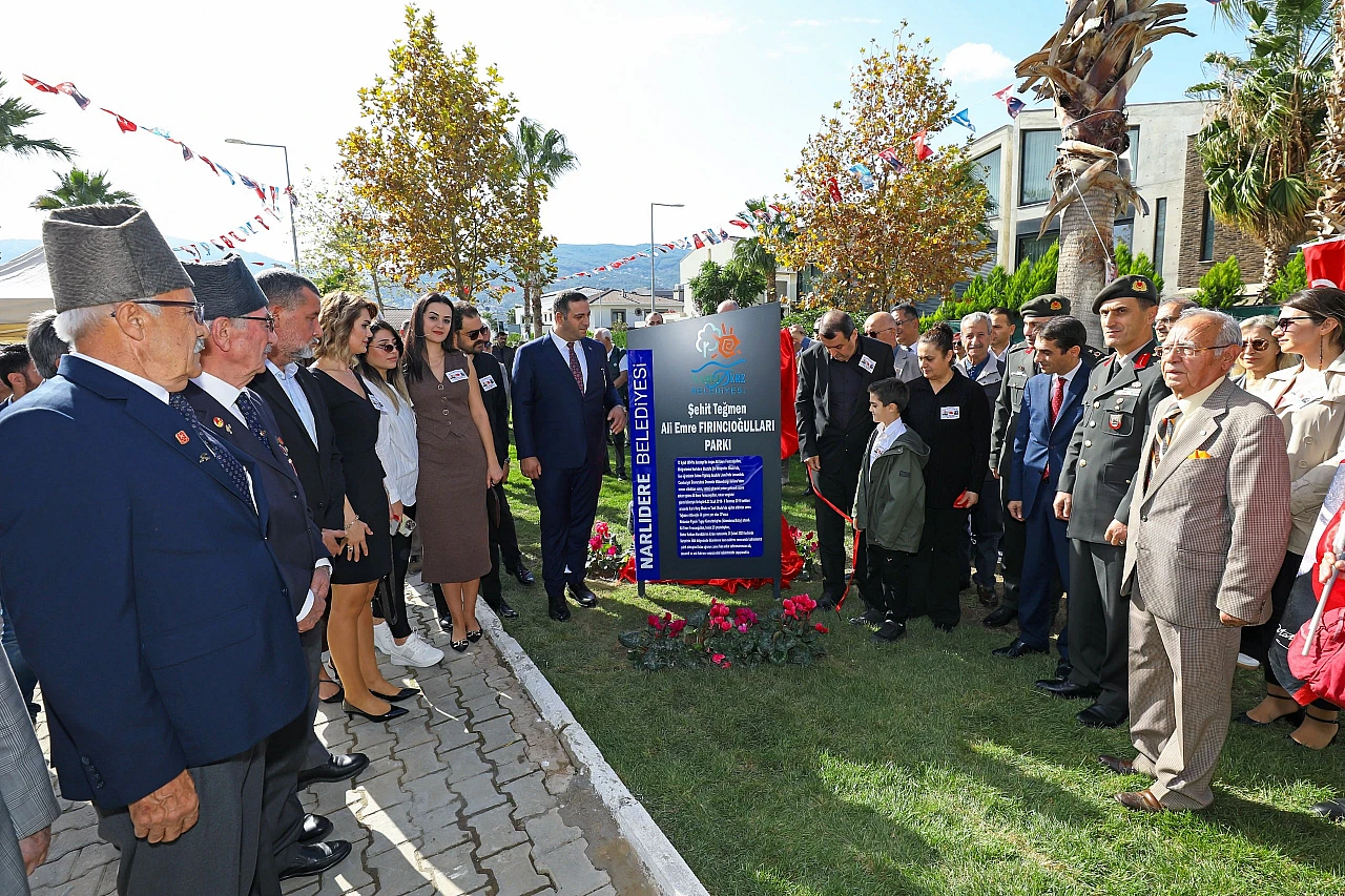 Şehit Teğmen Ali Emre Fırıncıoğulları'nın adı Narlıdere'de ölümsüzleşti
