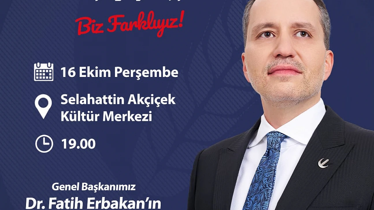 Dr. Fatih Erbakan İzmir'e geliyor: Refah Partisi 3. olağan il kongresi 16 Ekim'de