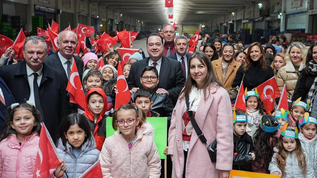 Manisalı çocuklar yerli malı haftasını coşkuyla kutladı