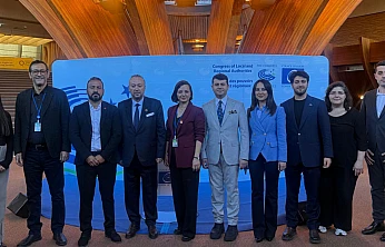 Başkan Helil Kınay, Strazburg'da Avrupa konseyi genel kuruluna katıldı