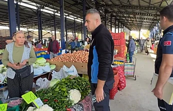 Kiraz Belediyesi pazaryerinde hijyen ve fiyat denetimlerini sıkılaştırdı