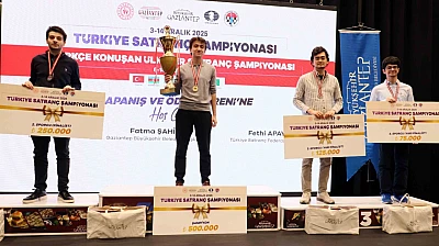 2025 Türkiye satranç şampiyonası ve Türkçe konuşan ülkeler satranç şampiyonası Gaziantep'te tamamlandı