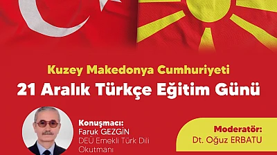 İzmir'de 21 Aralık Türkçe eğitim günü için söyleşi düzenleniyor