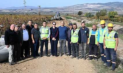 Alaşehir piyadeler mahallesi'nde 30 yıllık kanalizasyon sorunu çözüme kavuşuyor