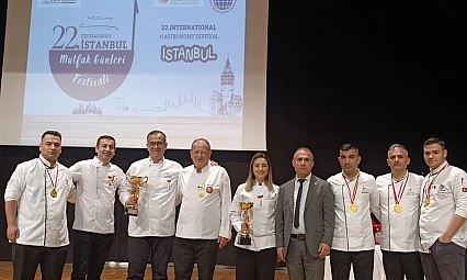 ESBAŞ aşçıları uluslararası İstanbul mutfak günlerinden altın ödüllerle döndü