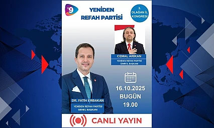 Yeniden Refah Partisi 3. Olağan İzmir İl Kongresi bugün gerçekleşiyor