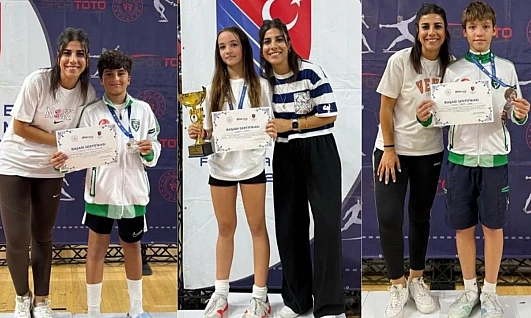 İzmir Yeşilay'dan Kılıç Sporunda büyük başarı: 6 madalya ve 1 kupa