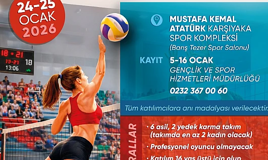 Karşıyaka Belediyesi'nden voleybol turnuvası: Filede dostluk ve rekabet bir arada