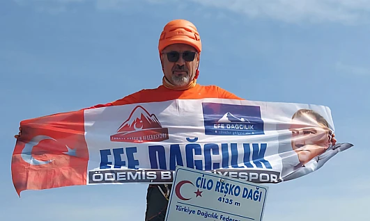 Salim Taşbaş, Türkiye'nin ikinci zirvesinde başarıya ulaştı