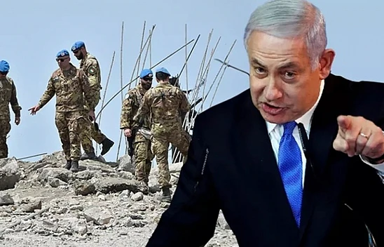 İsrail Lübnan'da BM üssüne girdi!