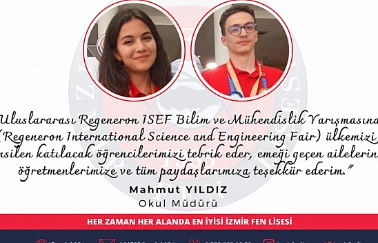İzmir Fen Lisesi TÜBİTAK Bölge Finali'nde Birinci Oldu