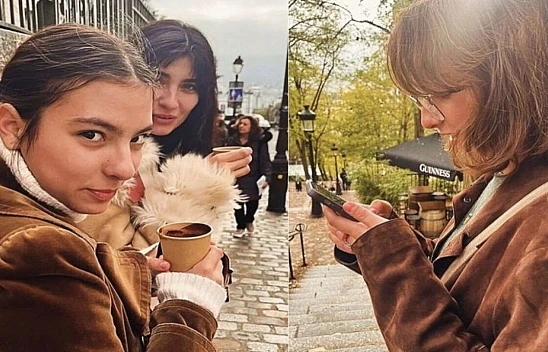 Tuba Büyüküstün İkizleri İle Paris Sokaklarında Eğlendi