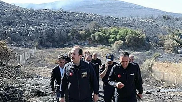 AFAD Başkanı Pehlivan, Çeşme'de yangın bölgelerini inceledi