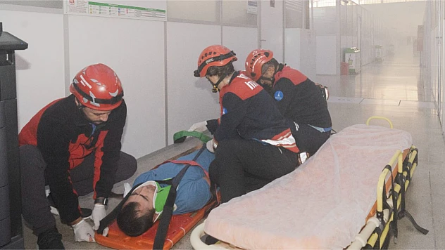 Büyükşehir'den  Yangın Tatbikatı