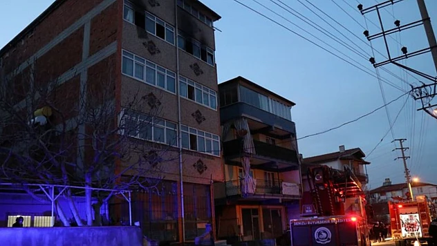 Denizli'deki yangında bebeğini kurtaran annenin acı sonu!