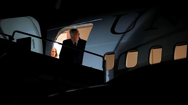 Donald Trump, yemin töreni için Washington'a gitti