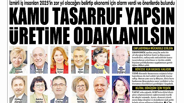 İzmir İş Dünyası 2025 İçin Uyardı: 'Zor Yıl, Planlama Şart'