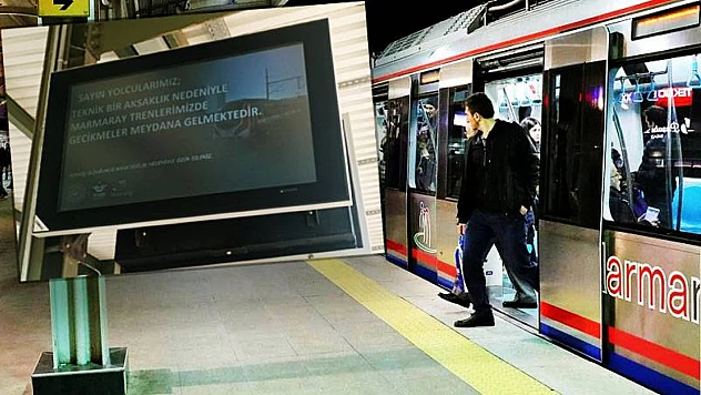 Marmaray'da teknik arıza: Seferlerde aksama ve yoğunluk