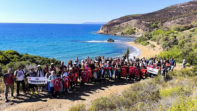 TOBEDOSK'tan Gazze'ye destek yürüyüşü: Sezon doğaya ve vicdana adanarak başladı