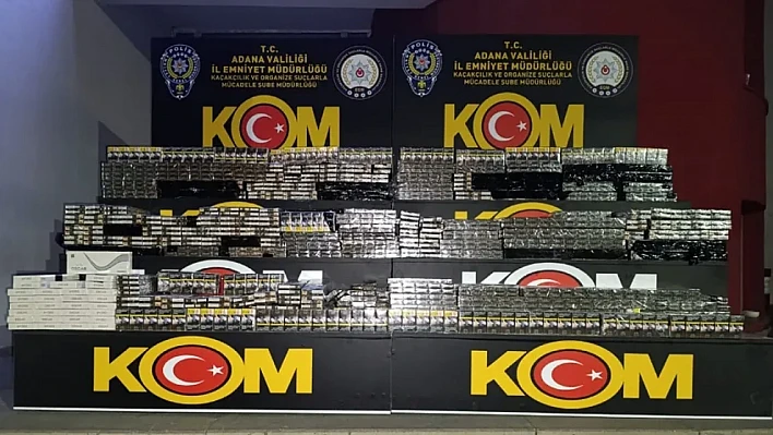 Adana'da milyonluk kaçak sigara operasyonu