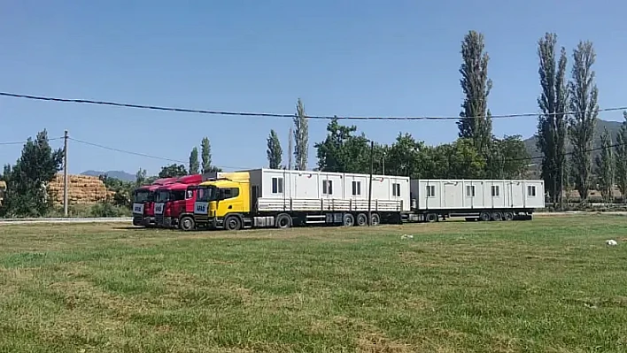 AFAD'dan Sındırgı'ya konteyner desteği
