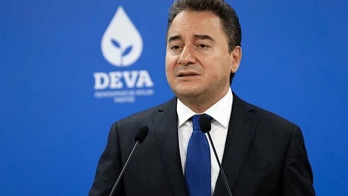 Ali Babacan: 'DEVA Partisi'nin Cumhurbaşkanı adayı benim'