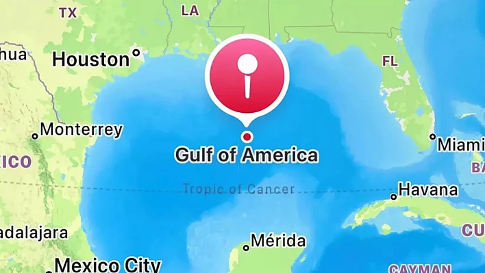 Apple da Meksika Körfezi'ni 'Amerika Körfezi' olarak değiştirdi!