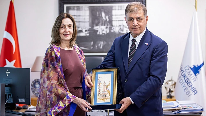 Arjantin Başkonsolosu Vivas'tan İzmir Büyükşehir Belediye Başkanı Tugay'a ziyaret