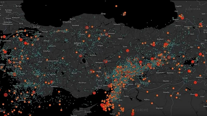 Asrın felaketi bölgesinde şimdiye kadar binlerce deprem oldu!