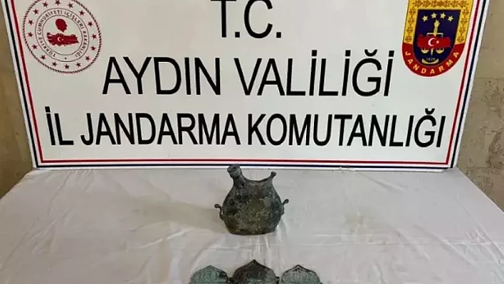 Aydın'da 200 bin dolarlık tarihi eser ele geçirildi