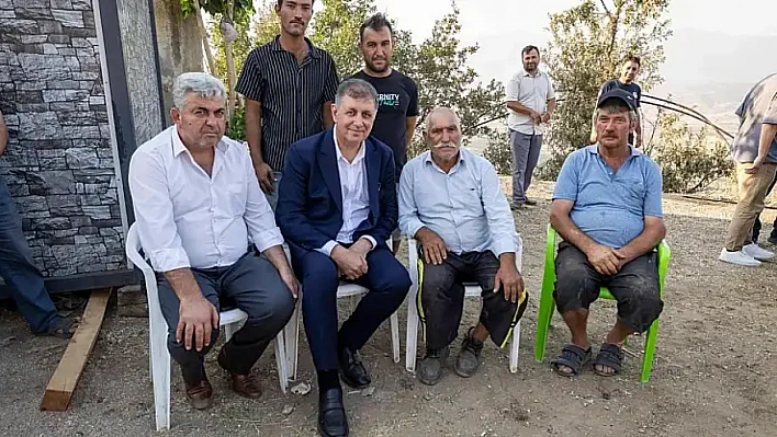 Başkan Cemil Tugay'dan yangın mağduru aileye destek sözü