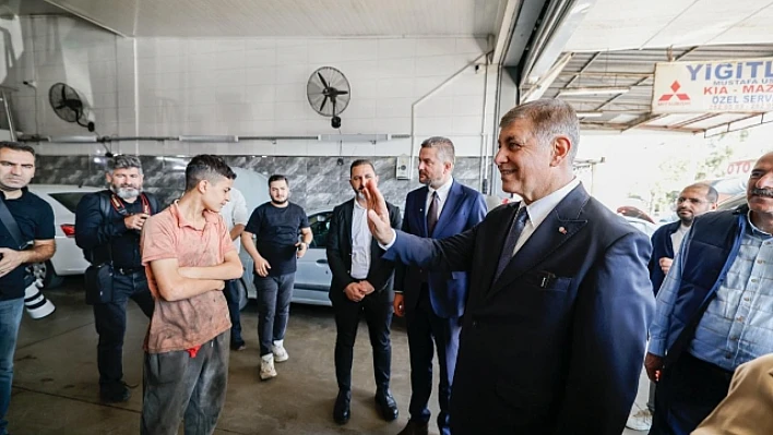 Başkan Tugay'dan 6. Sanayi sitesine kapsamlı dönüşüm mesajı