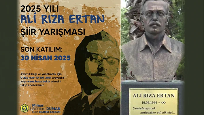 Buca Belediyesi'nden 29. Ali Rıza Ertan Şiir Yarışması