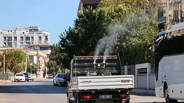 Buca'da haşere ve sineklere karşı 7/24 ilaçlama seferberliği
