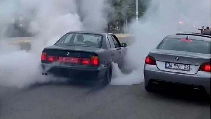 Drift yapan sürücü KGYS'den kaçamadı