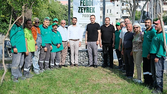 Ferdi Zeyrek'in adı Hatay Defne'de açılan parkta yaşatılacak