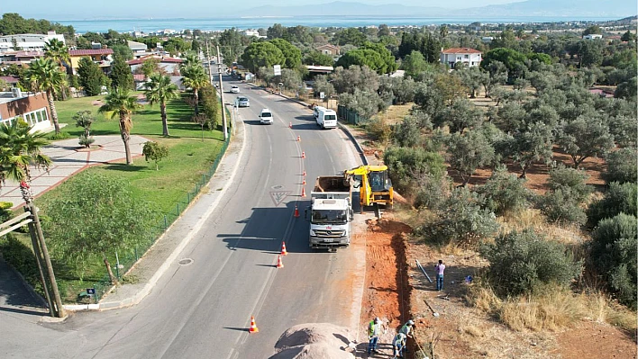 Güzelbahçe'de İstikbal Caddesi Yenileniyor