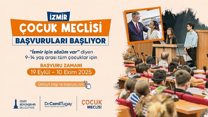 İzmir Çocuk Meclisi'nde yeni dönem başvuruları başlıyor
