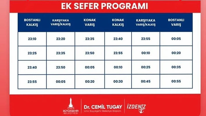 İzmir'de 15 Temmuz'a özel ulaşım düzenlemeleri